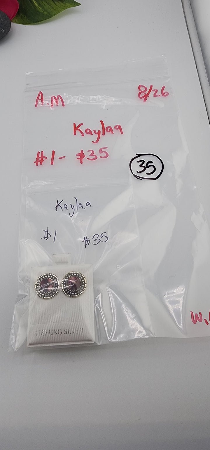 AM SHOW 48HR - RESERVED FOR: Kaylaa - 8/26/2025 FL tiktok Live Show - 1 Sterling Silver Items