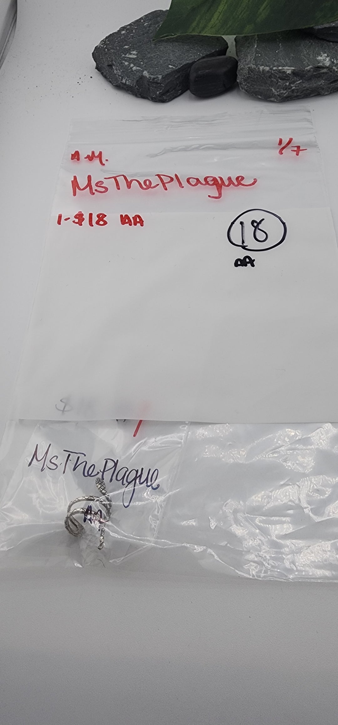 Custom sterling silver item AM SHOW RESERVED FOR: MsThePlague - 1/7/2026 FL tiktok Live Show - 1 Sterling Silver Items