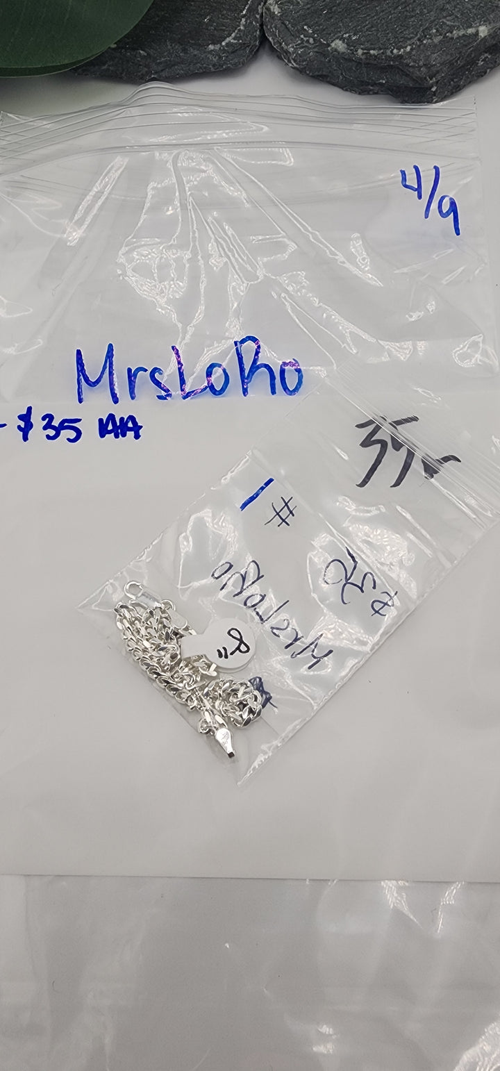 RESERVED FOR: MrsLoRo- 4/9/2025 tiktok Live Show - 1 Sterling Silver Items