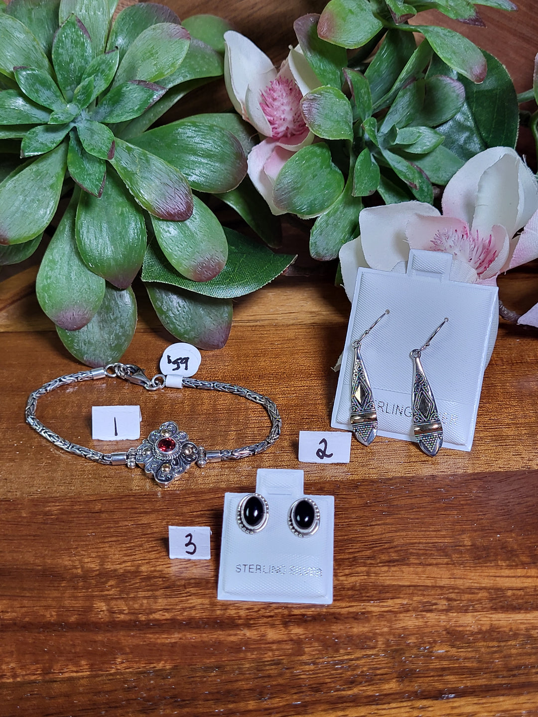 RESERVED FOR: Jessica D 8/9/24- 3 Sterling Silver Items