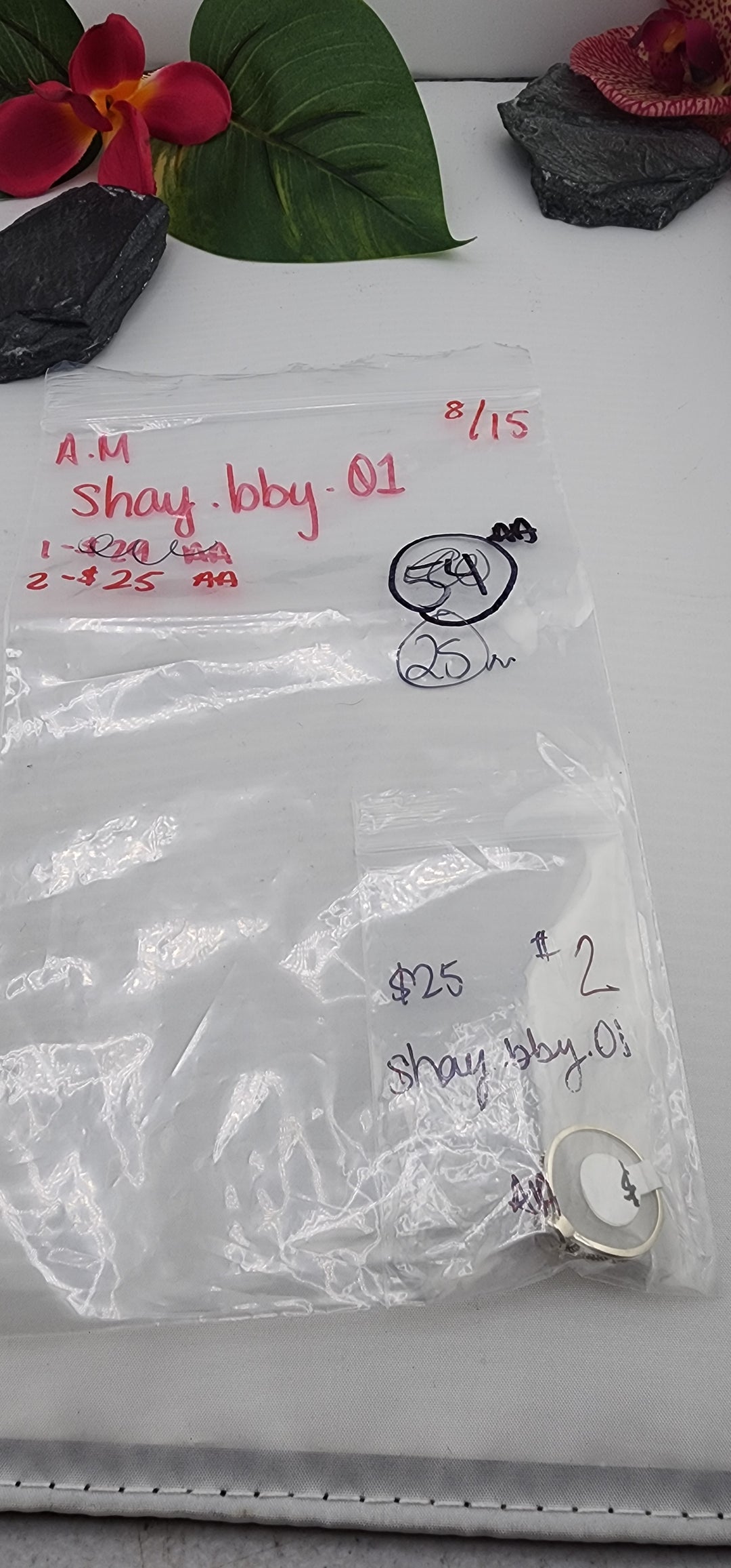 AM SHOW 48HR - RESERVED FOR: shay.bby.01 - 8/15/2025 FL tiktok Live Show - 1 Sterling Silver Items