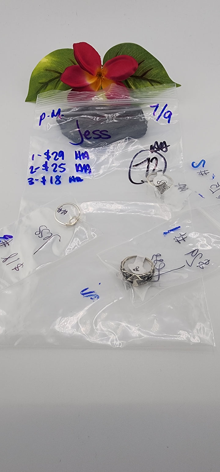 PM SHOW 48HR - RESERVED FOR: Jess - 7/9/2025 FL tiktok Live Show - 3 Sterling Silver Items