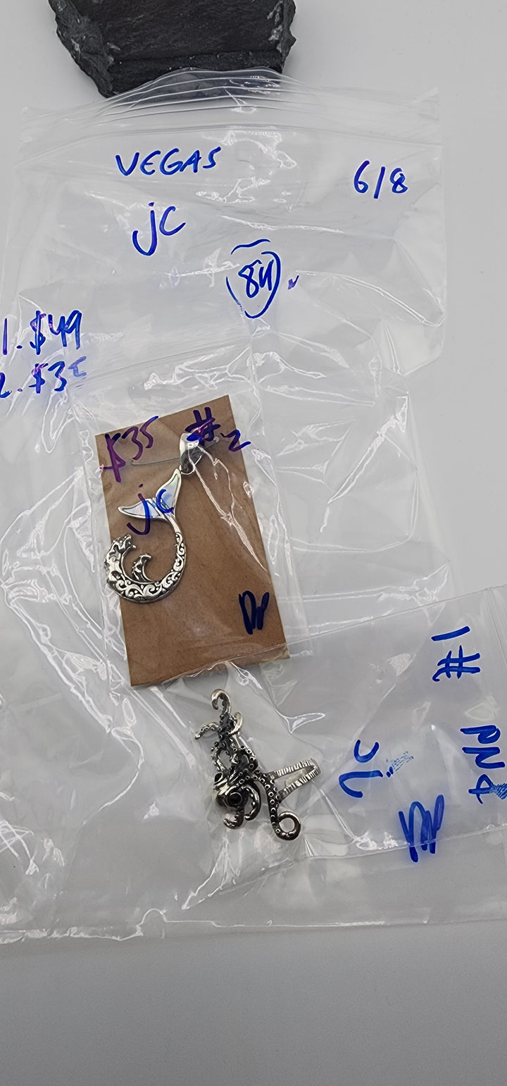 RESERVED FOR:  jc- 6/8/2025 tiktok Live Show - 2 Sterling Silver Items