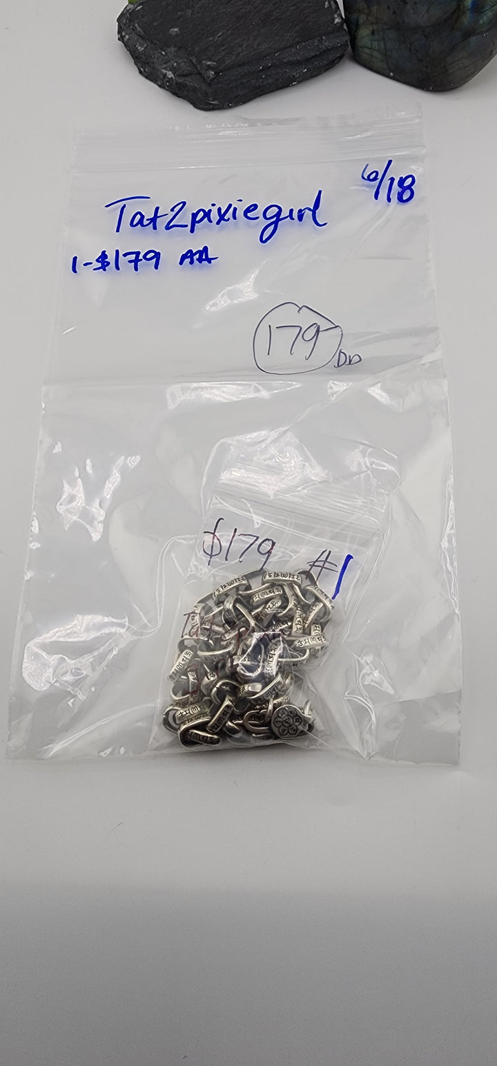 RESERVED FOR: Tat2pixiegirl - 6/18/2025 tiktok Reservation Live Show - 1 Sterling Silver Items