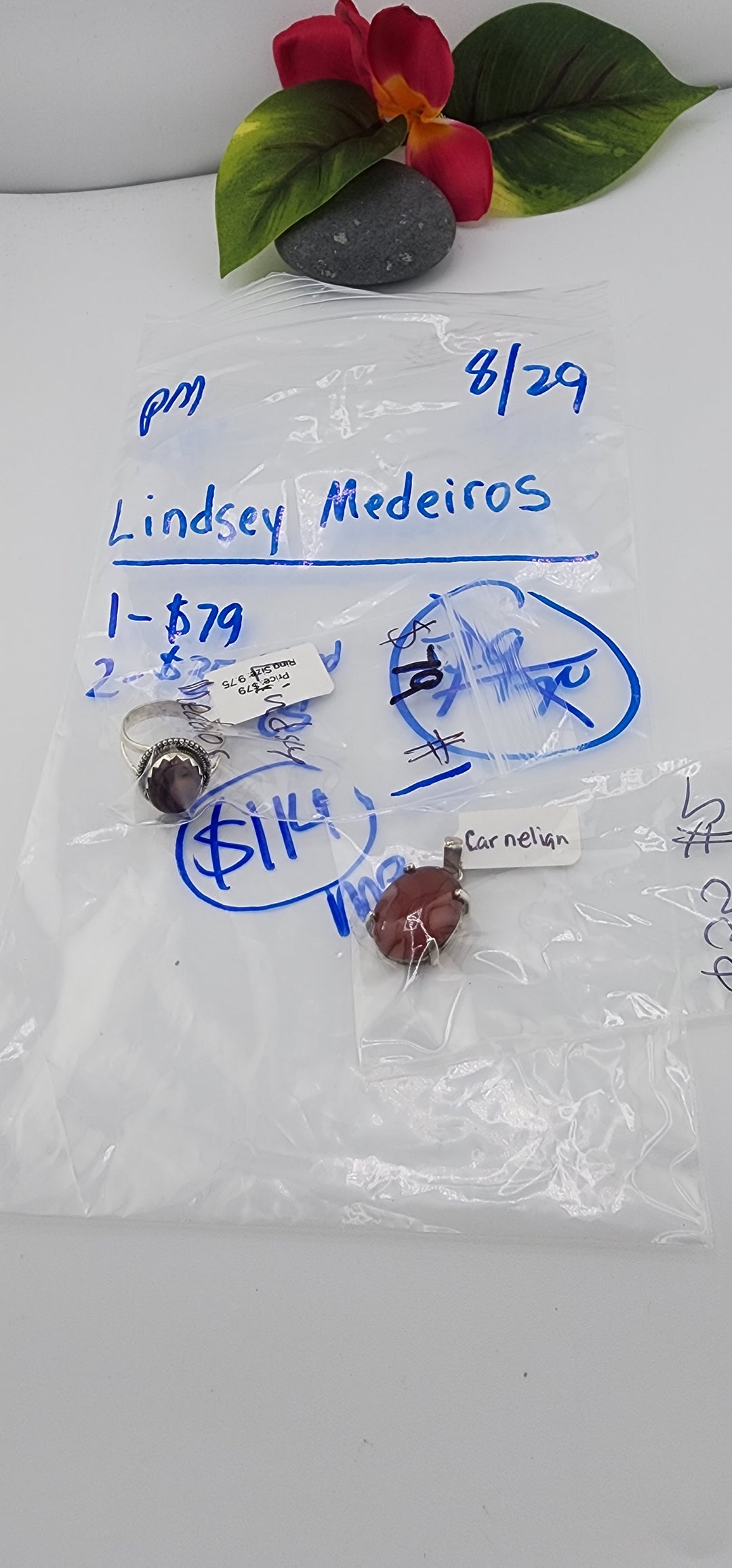 PM SHOW 48HR - RESERVED FOR: Lindsay Medeiros - 8/29/2025 FL tiktok Live Show - 2 Sterling Silver Items