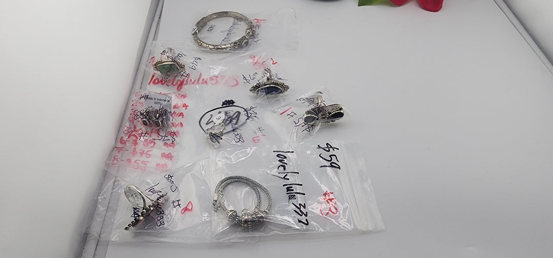 AM SHOW 48HR RESERVED FOR: lovelylulu333 - 9/30/2025 FL tiktok Live Show -  8 Sterling Silver Items