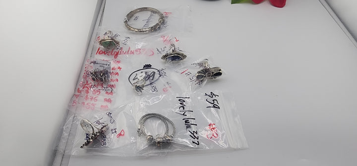 AM SHOW 48HR RESERVED FOR: lovelylulu333 - 9/30/2025 FL tiktok Live Show -  8 Sterling Silver Items
