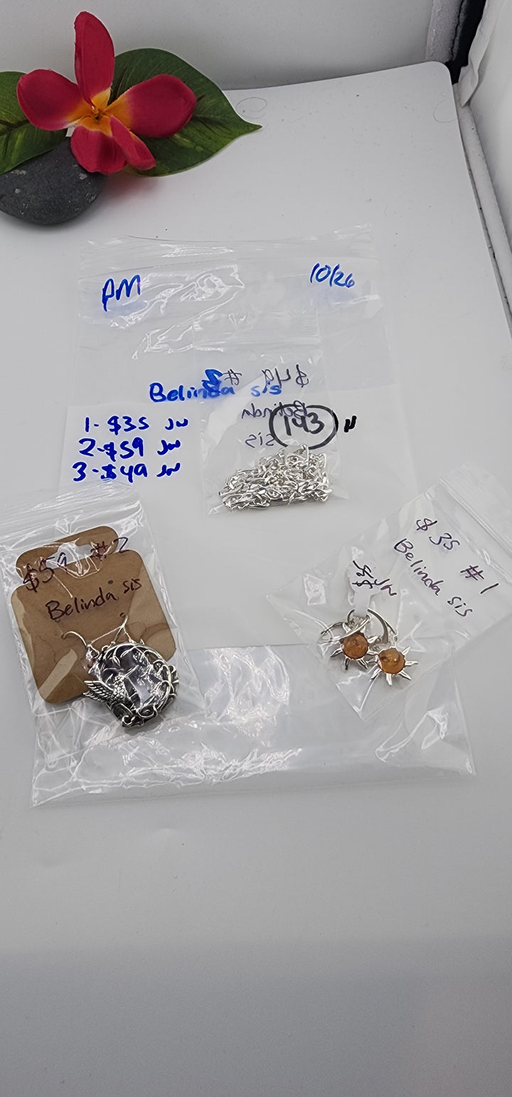 PM SHOW 48HR - RESERVED FOR:  Belinda sis- 10/26/2025 FL tiktok Live Show -3  Sterling Silver Items