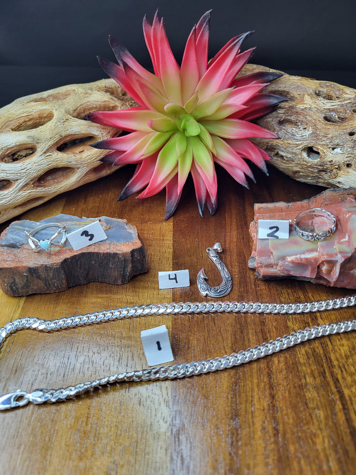RESERVED FOR: Atiana Bailey165 8/1/24- 5 Sterling Silver Items