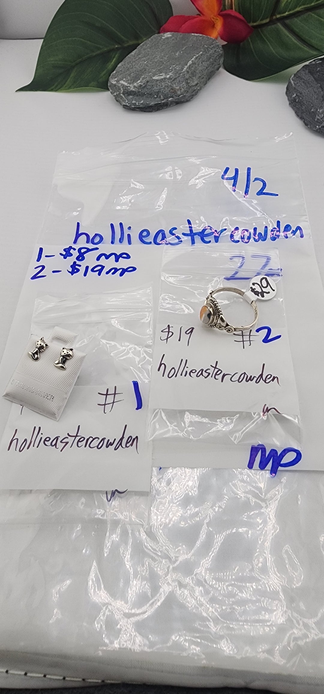RESERVED FOR: hollieastercowden - 4/2/2025 Tiktok Live Show - 2 Sterling Silver Items