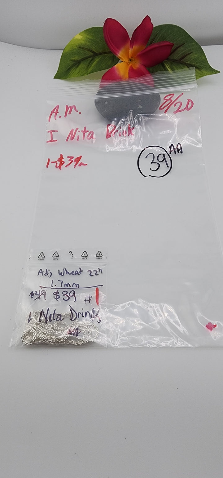 AM SHOW 48HR - RESERVED FOR: I Nita Drink - 8/20/2025 FL tiktok Live Show - 1 Sterling Silver Items