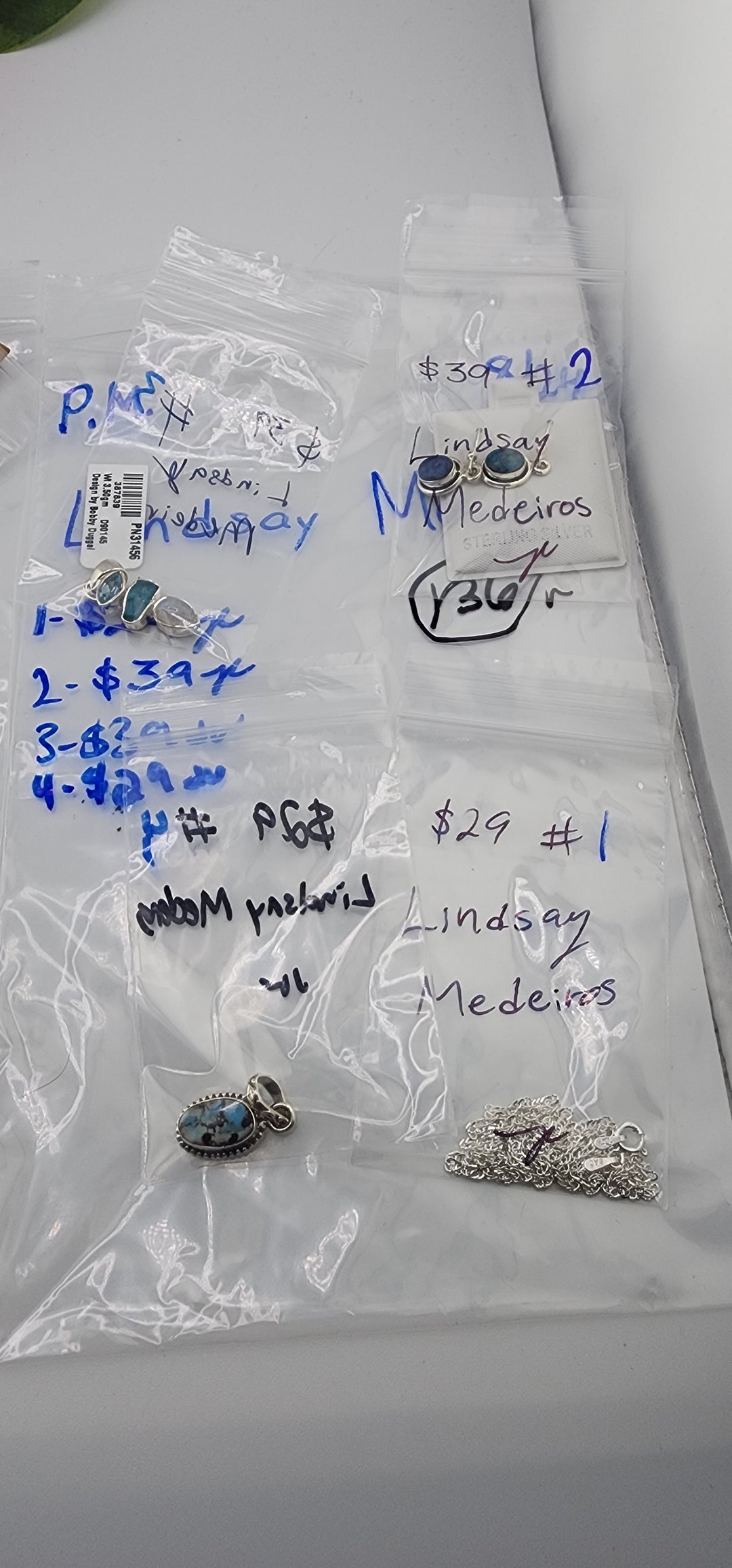 PM SHOW 48HR - RESERVED FOR:  Lindsay Medeiros- 8/24/2025 FL tiktok Live Show -4  Sterling Silver Items