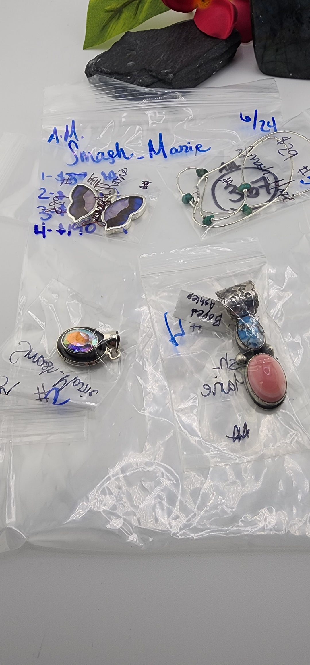 RESERVED FOR: Smash_Marie - 6/24/2025 tiktok A.M Live Show - 4 Sterling Silver Items