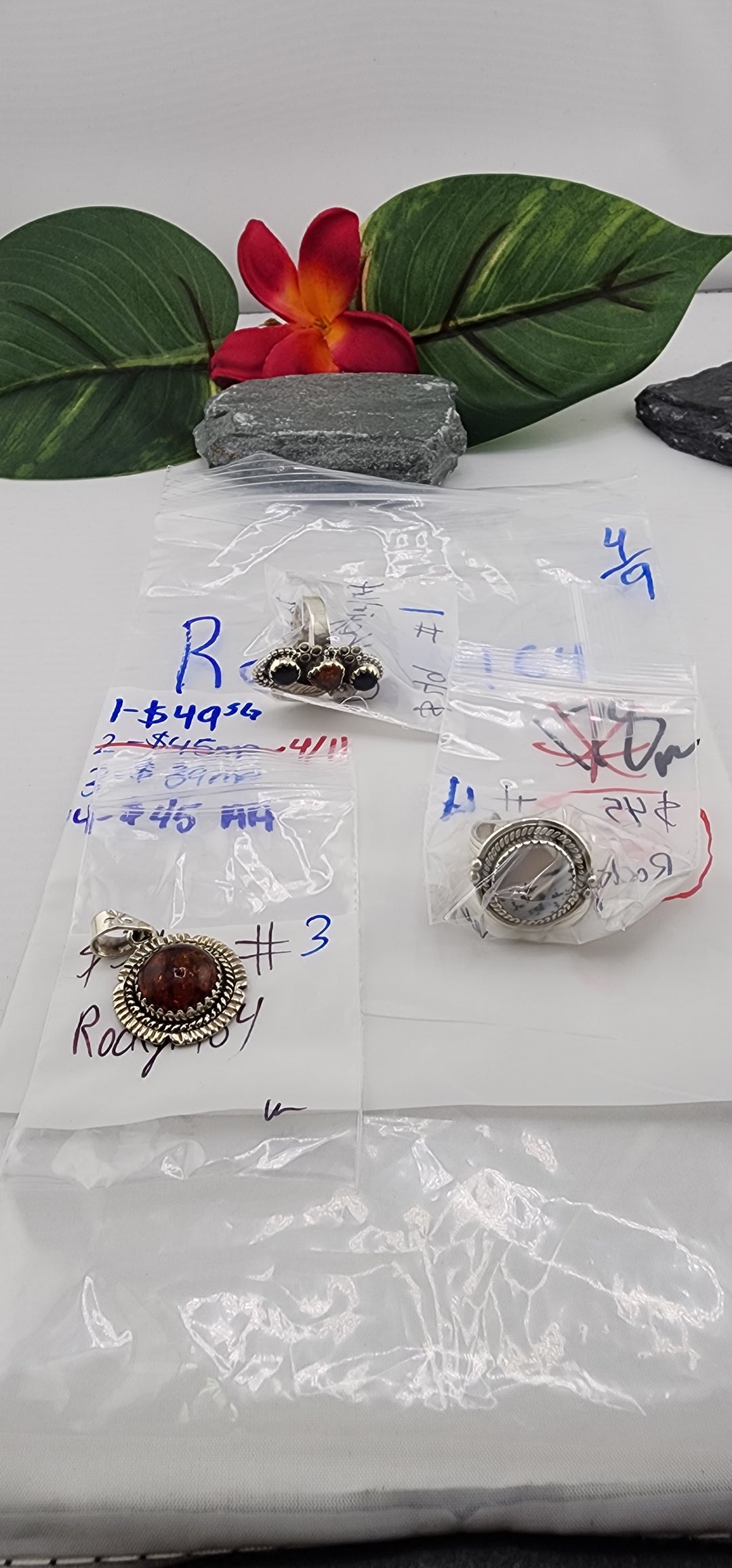 RESERVED FOR: Rockgirl64 - 4/9/2025 tiktok Live Show - 3 Sterling Silver Items
