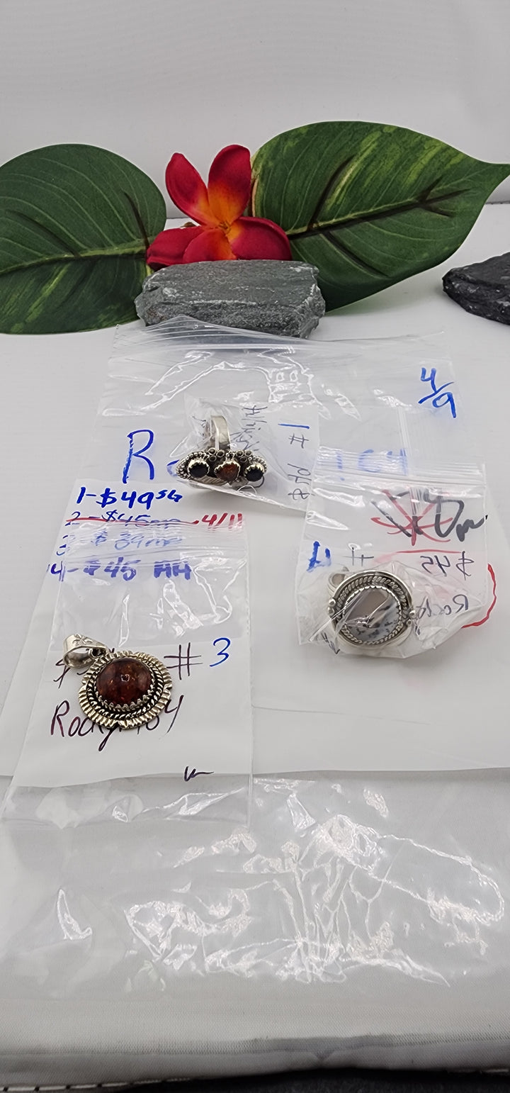 RESERVED FOR: Rockgirl64 - 4/9/2025 tiktok Live Show - 3 Sterling Silver Items