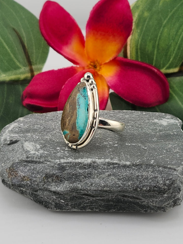 Opalized Wood Ring Size 7.25