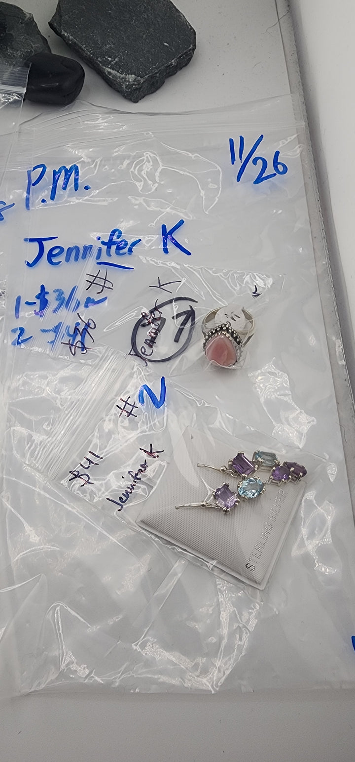 PM SHOW 48HR - RESERVED FOR: Jennifer K - 11/26/2025 tiktok Live Show - 2 Sterling Silver Items