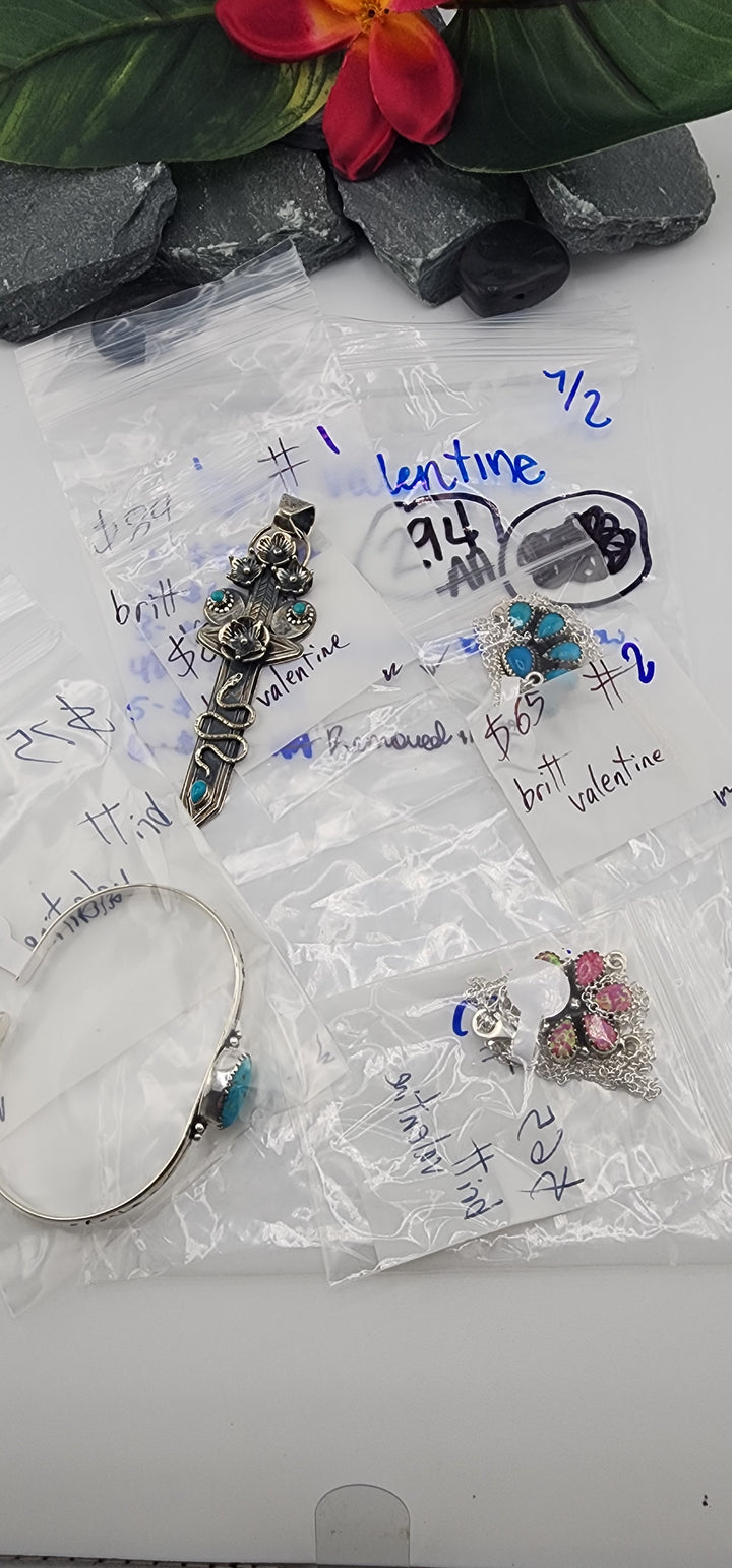 48HR - RESERVED FOR: britt valentine - 7/2/2025 FL tiktok Live Show - 4 Sterling Silver Items