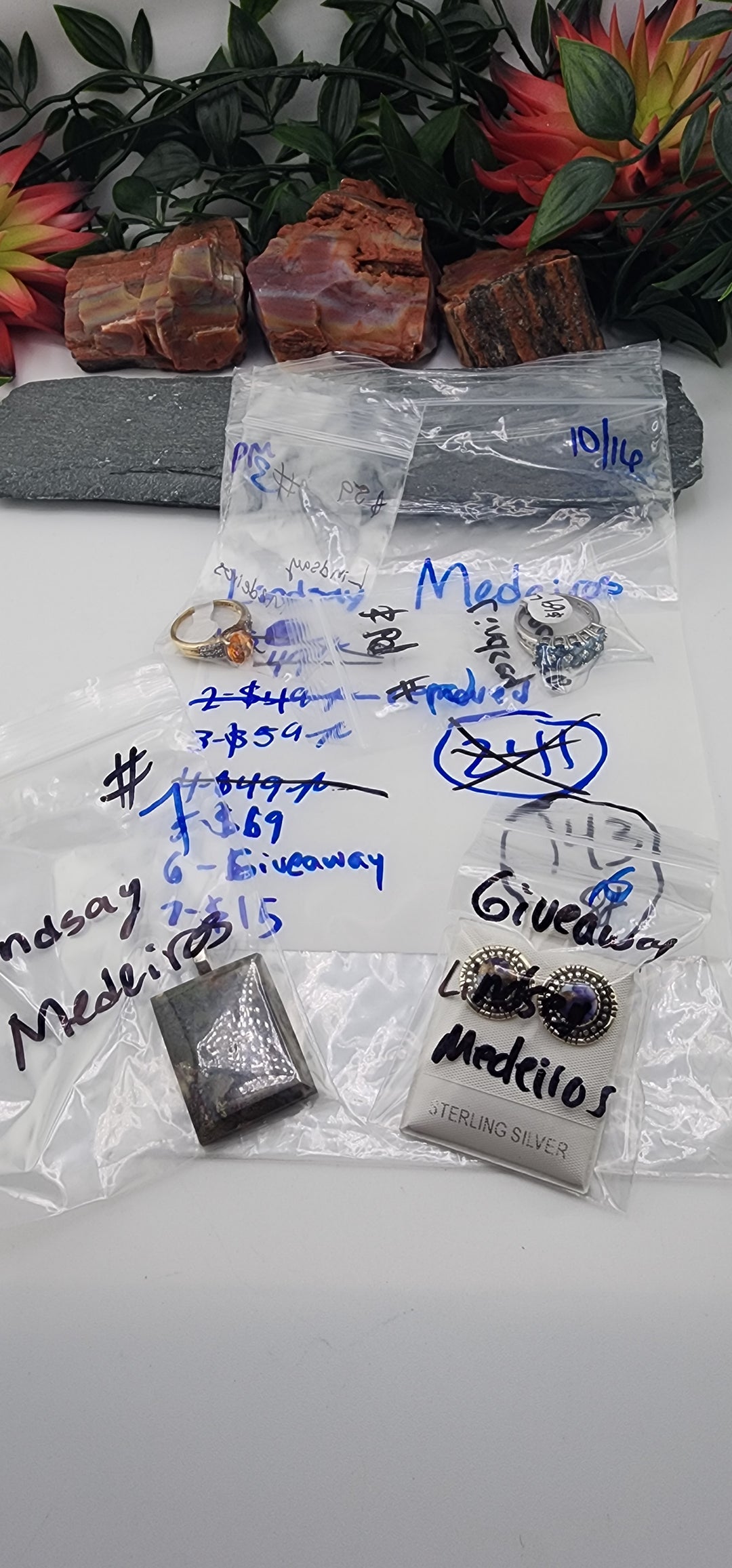 PM SHOW 48HR - RESERVED FOR: Lindsay Medeiros - 10/16/2025 FL tiktok Live Show - 4 Sterling Silver Items