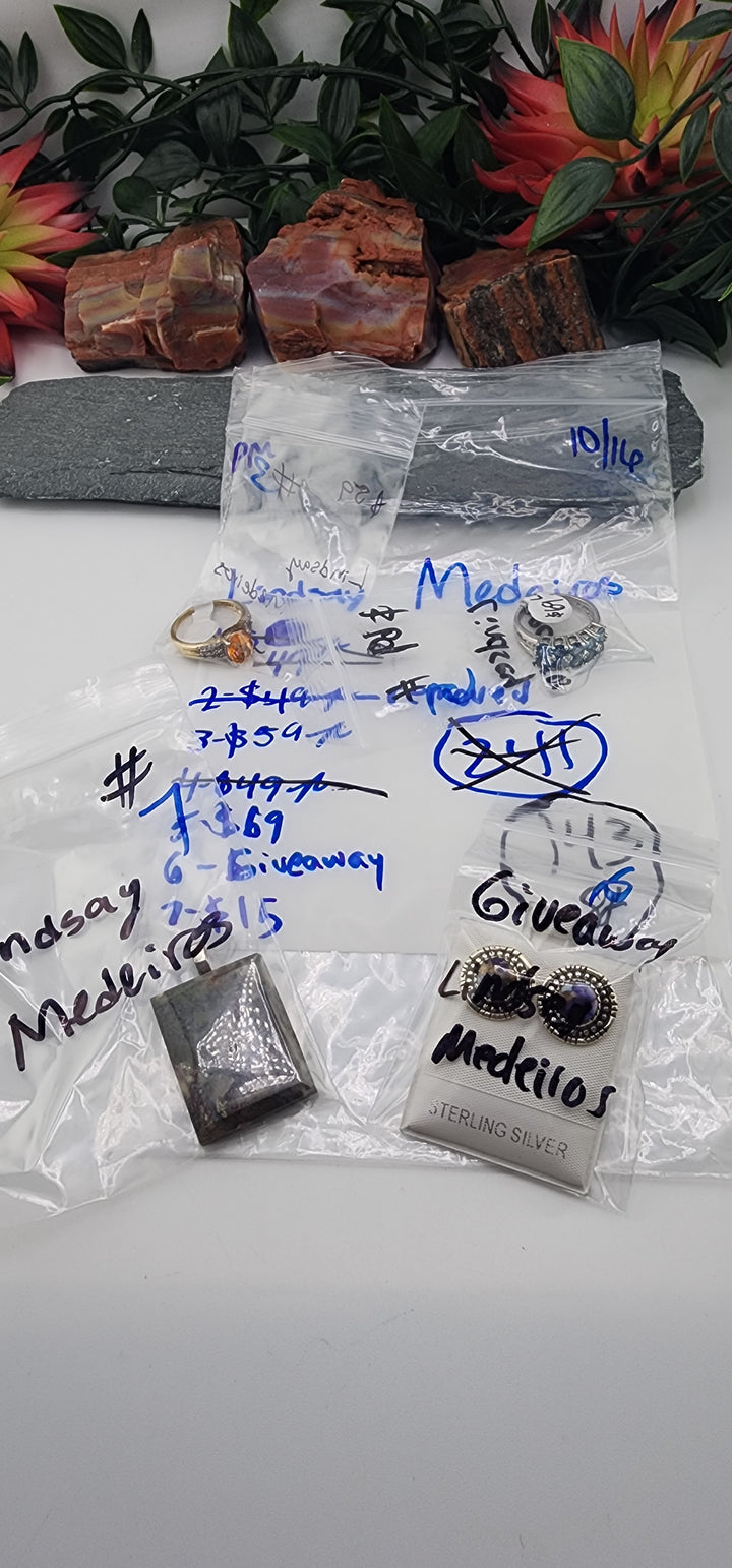 PM SHOW 48HR - RESERVED FOR: Lindsay Medeiros - 10/16/2025 FL tiktok Live Show - 4 Sterling Silver Items