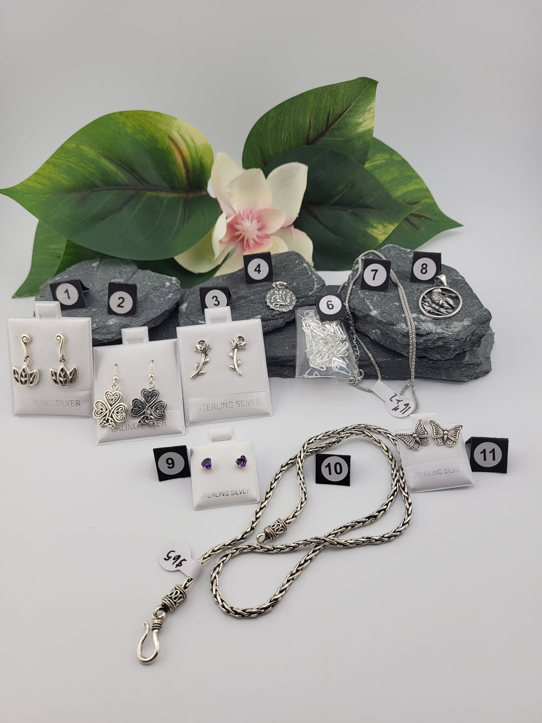 RESERVED FOR: Yesenia - 1/31/2025 Show -11 Sterling Silver Items