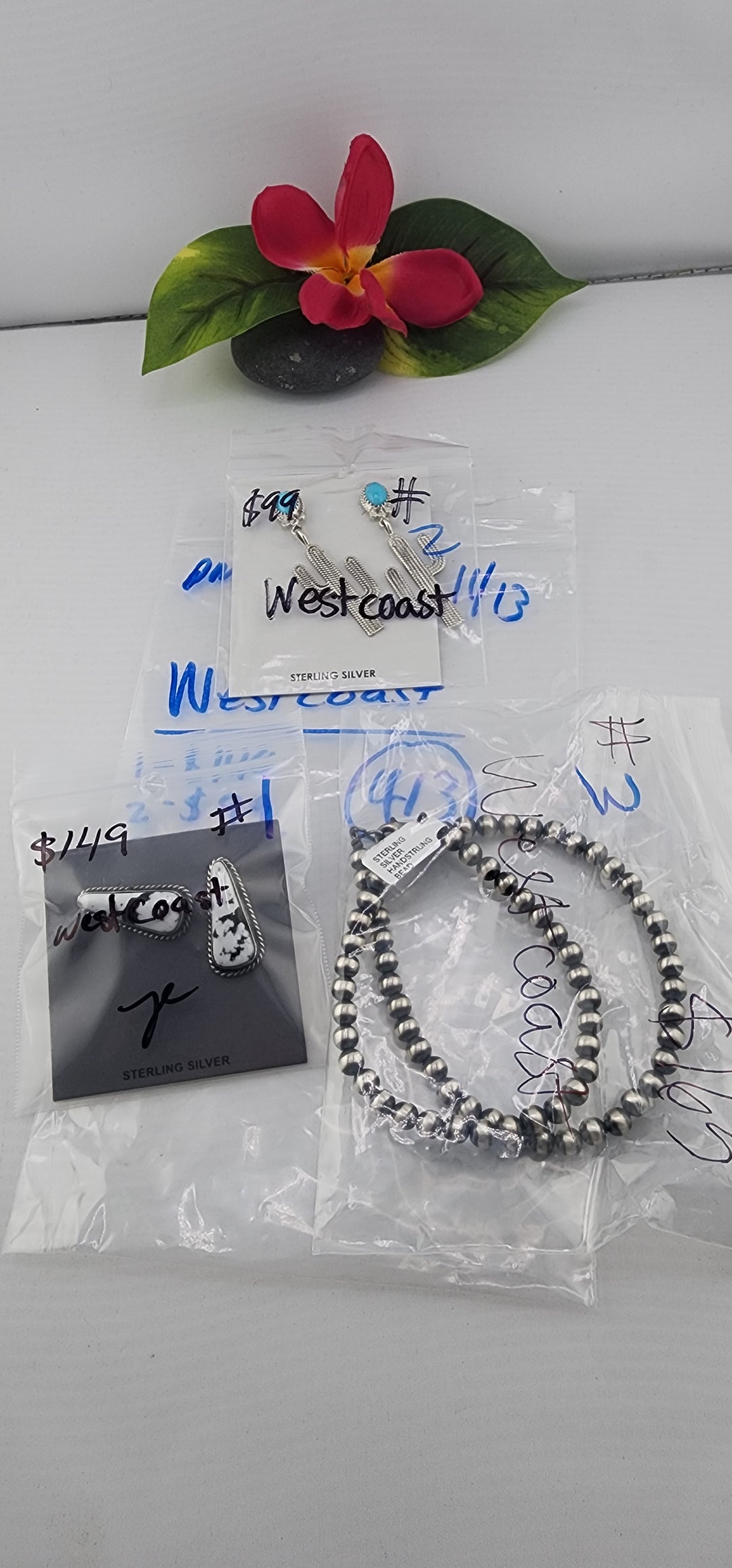 PM SHOW 48HR - RESERVED FOR: westcoast - 11/13/2025 tiktok Live Show - 3 Sterling Silver Items
