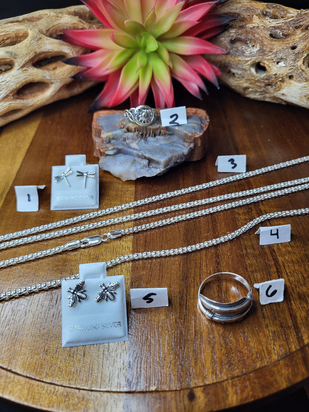 RESERVED FOR: Barelaw 8/1/24- 6 Sterling Silver Items