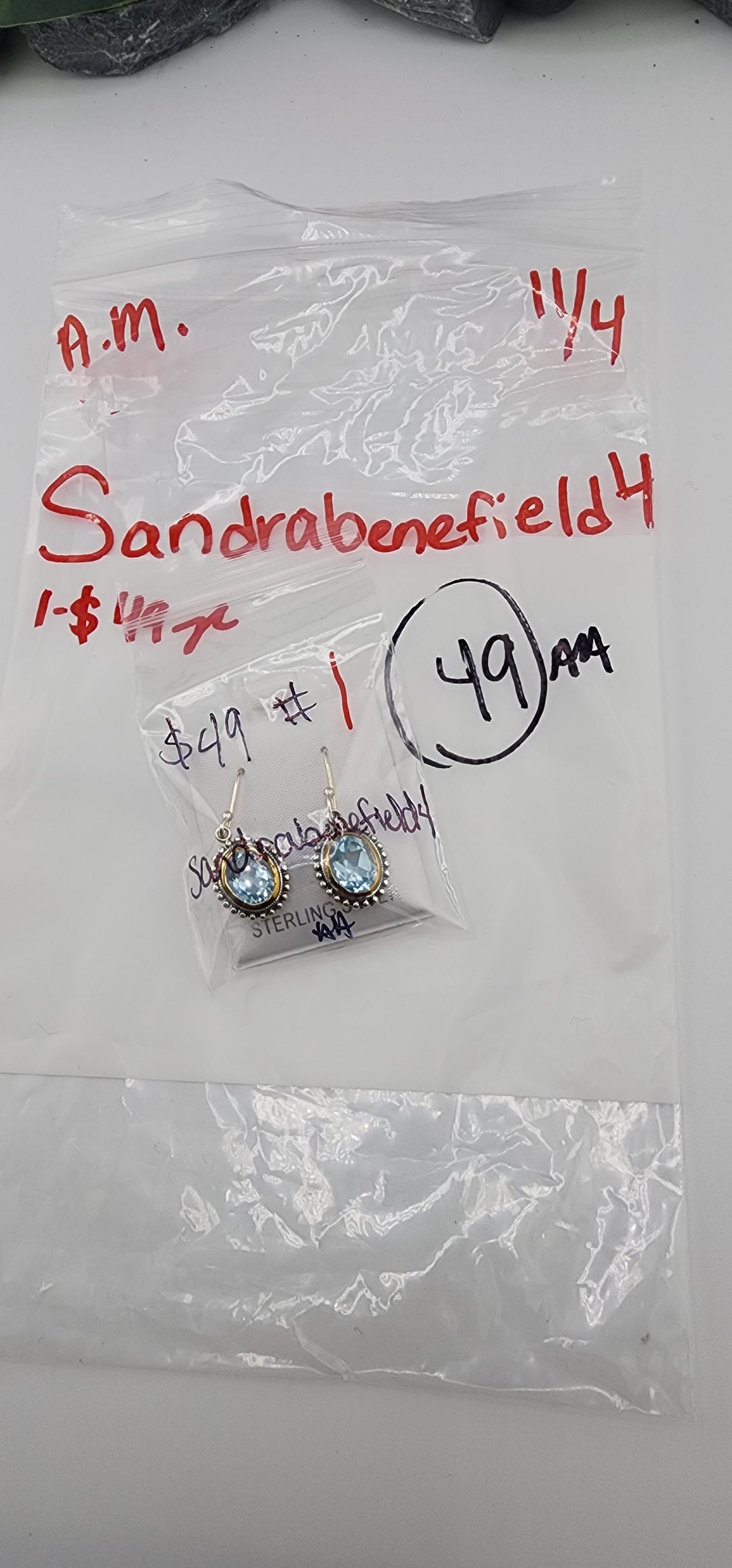 AM SHOW 48HR RESERVED FOR: sandrabenefield4  - 11/4/2025 FL tiktok Live Show - 1  Sterling Silver Items