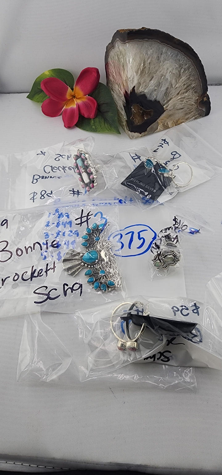 PM SHOW 48HR - RESERVED FOR: Bonnie Crockett Scha - 12/5/2025 tiktok Live Show - 5 Sterling Silver Items