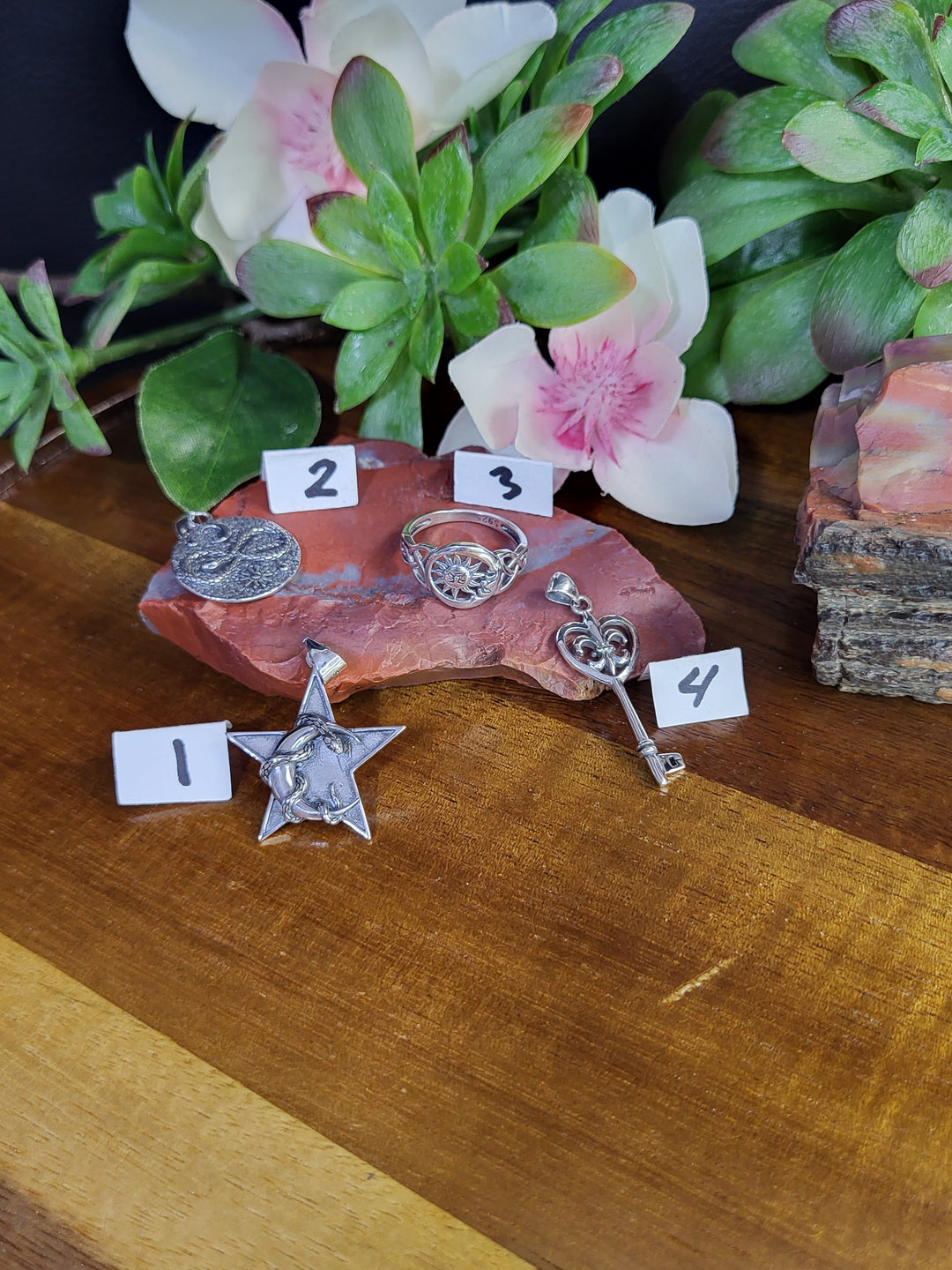RESERVED FOR: Cassandra Taber 7/13/24- 4 Sterling Silver Items