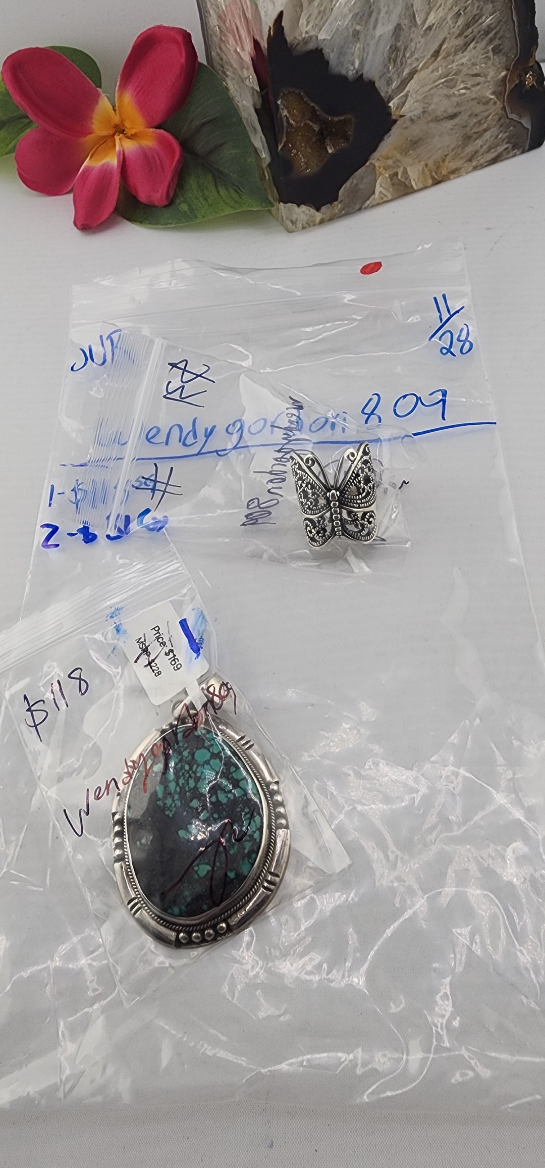 BF PM SHOW 48HR - RESERVED FOR: wendygordon809 - 11/28/2025 tiktok Live Show - 2 Sterling Silver Items