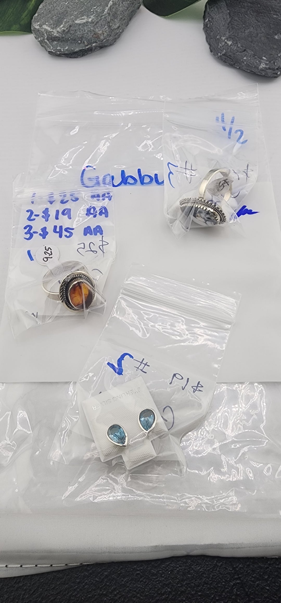 RESERVED FOR: Gabby - 4/2/2025 Tiktok Live Show - 3 Sterling Silver Items