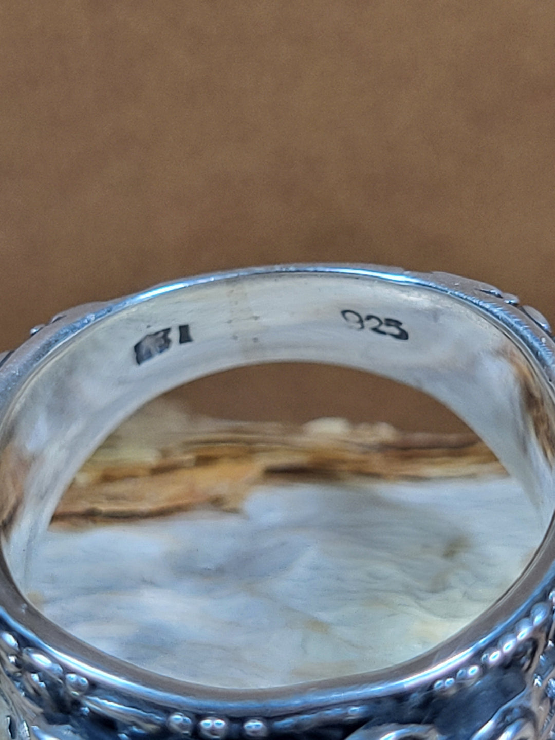 Natural Garnet with 18k Accent 925 Sterling Silver Butterfly Ring - Size 5