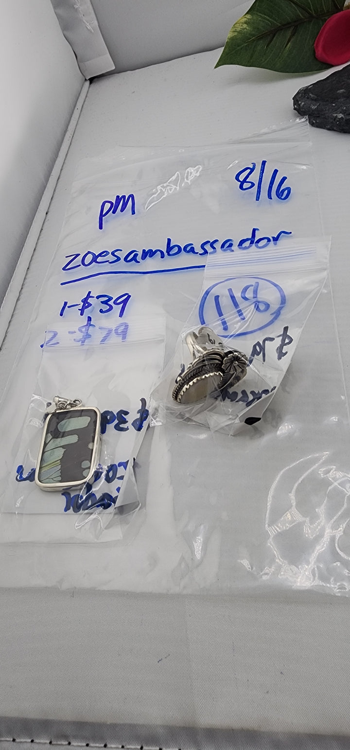PM SHOW 48HR - RESERVED FOR: zoesambassador - 8/16/2025 FL tiktok Live Show - 2 Sterling Silver Items