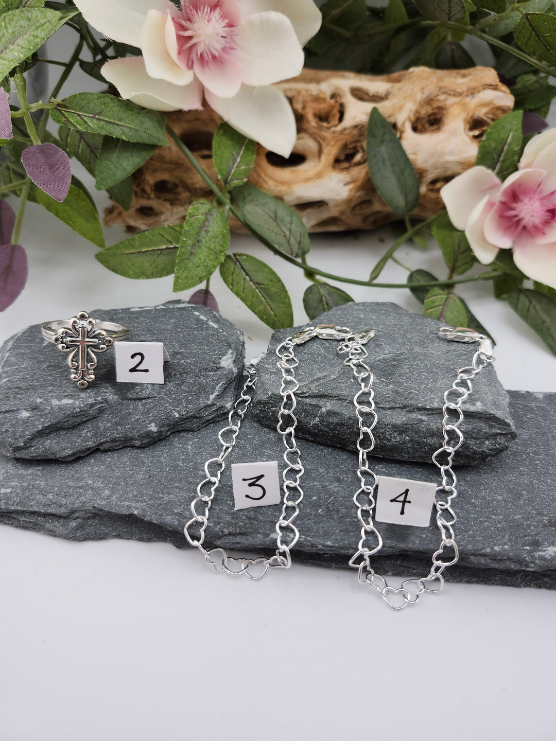 RESERVED FOR:  Marivel Alcala -11/22/2024 - 3 Sterling Silver Items