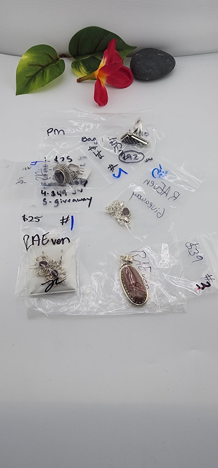 PM SHOW 48HR - RESERVED FOR: RAEven Bag 1- 10/10/2025 FL tiktok Live Show - 5 Sterling Silver Items