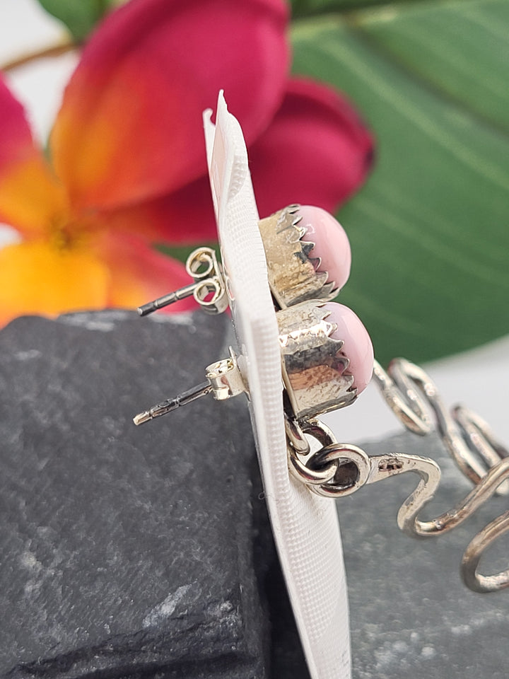Queen Conch Snake Stud Dangle Earrings