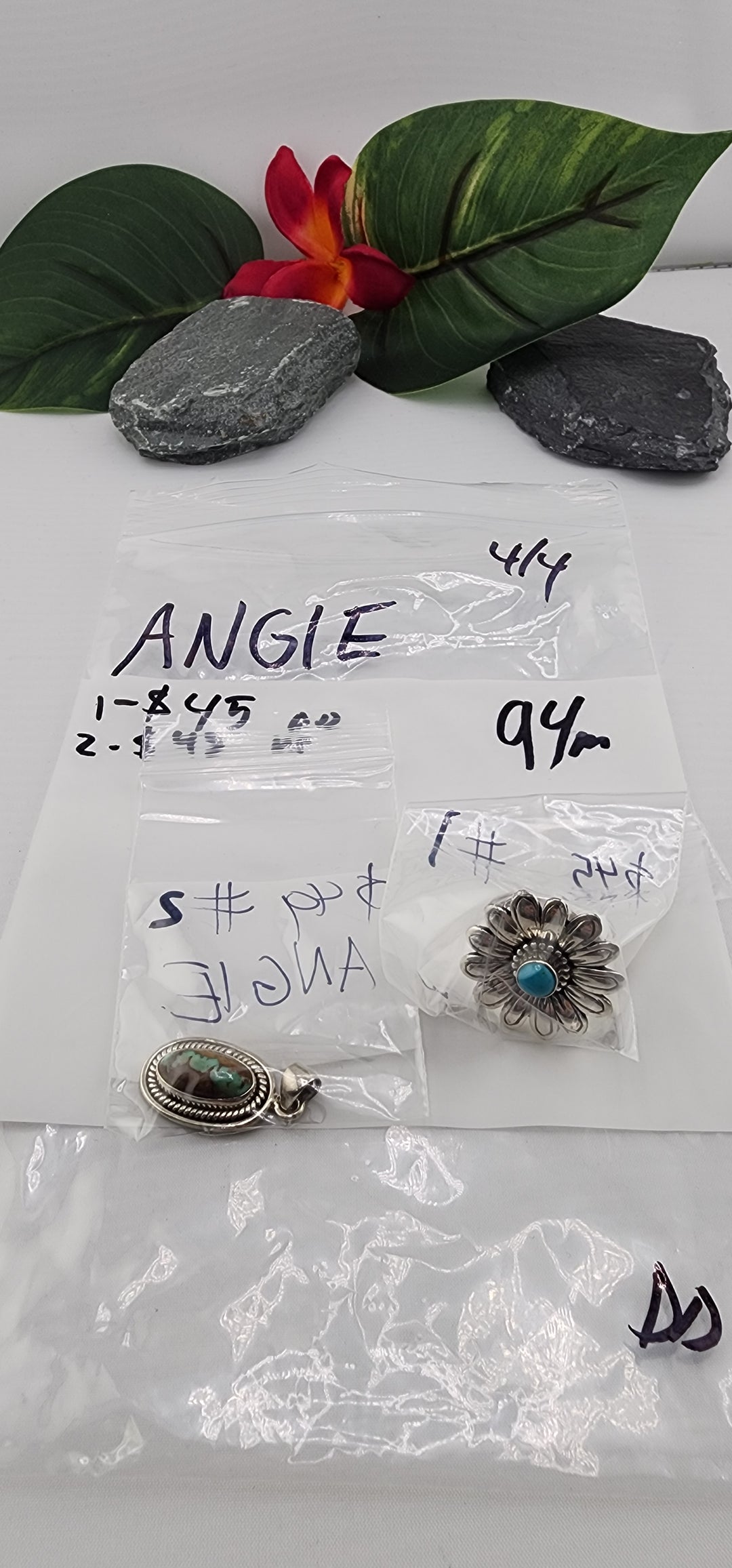 RESERVED FOR: ANGIE 4/4/2025 Friday App show Live Show -  2 Sterling Silver Items