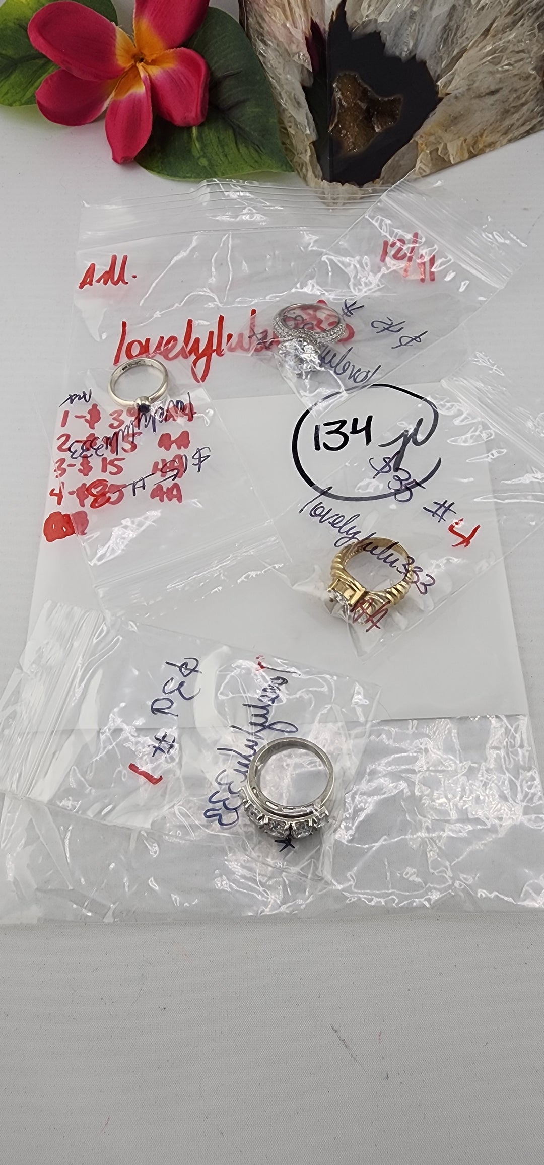 AM SHOW 48HR RESERVED FOR: lovelylulu333 - 12/11/2025 FL tiktok Live Show - 4 Sterling Silver Items