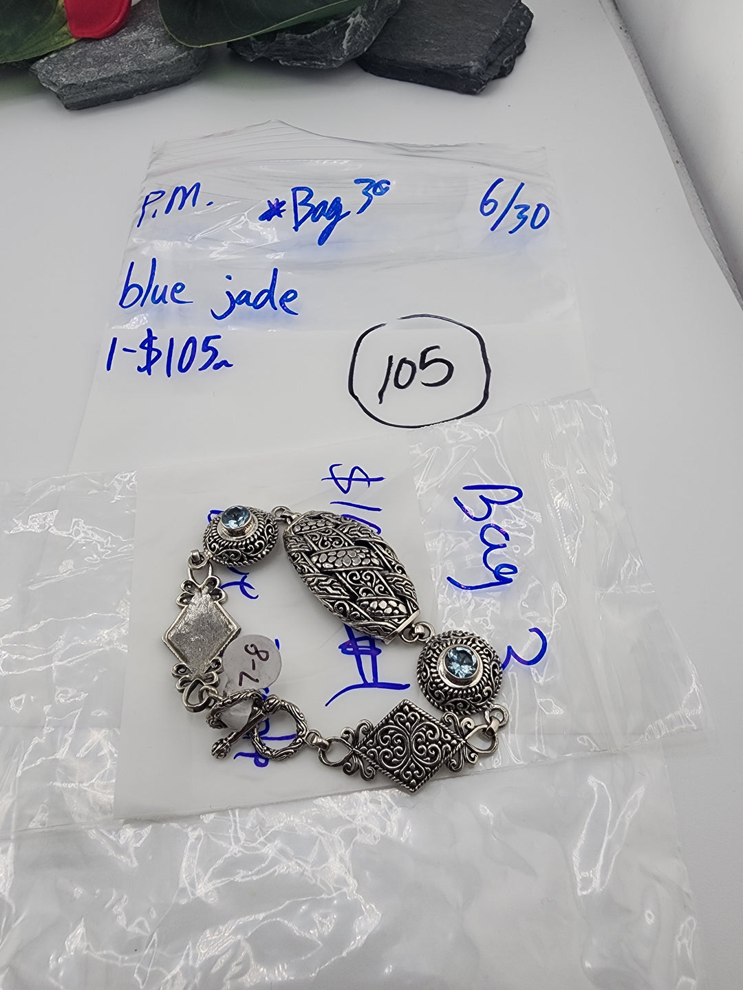 blue jade *BAG 3* - 6/30/26 PM - 1 925 Sterling Silver