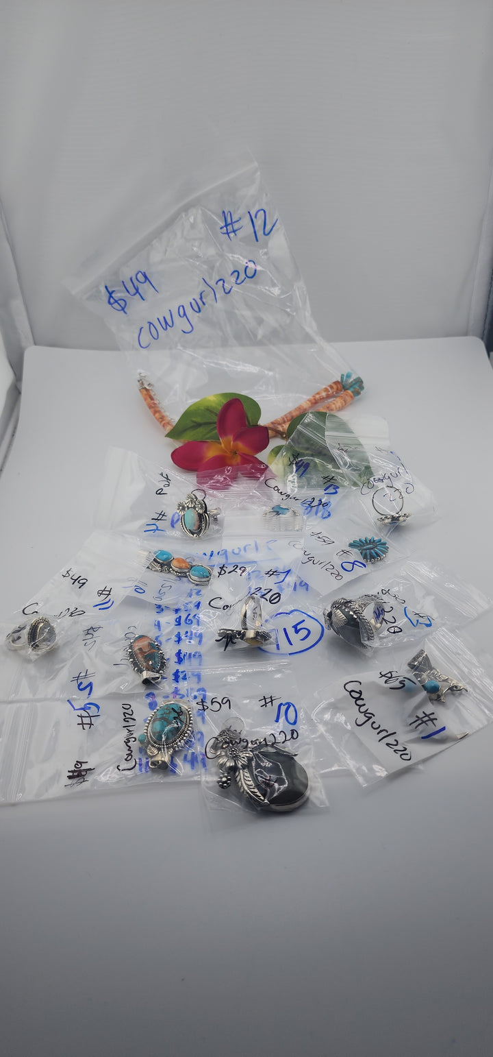 PM SHOW 48HR - RESERVED FOR: cowgurl220 - 8/8/2025 FL tiktok Live Show - 13 Sterling Silver Items