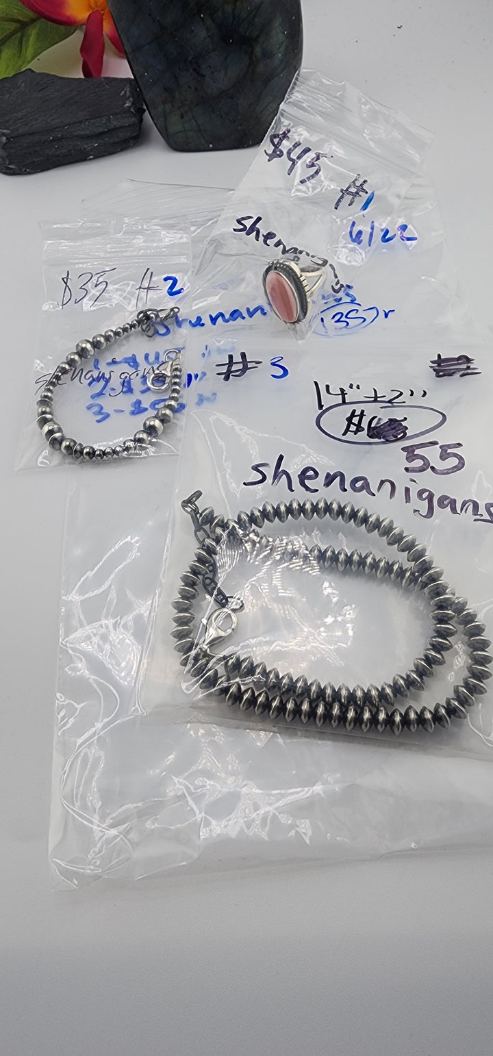 RESERVED FOR:  Shenanigans- 6/22/2025 tiktok Reservation Live Show -3 Sterling Silver Items