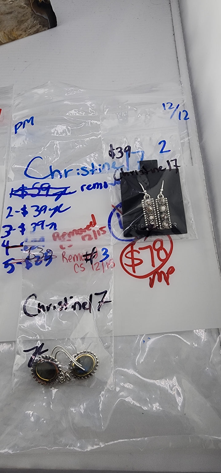 PM SHOW 48HR - RESERVED FOR: Christine17 - 12/12/2025 tiktok Live Show - 2 Sterling Silver Items