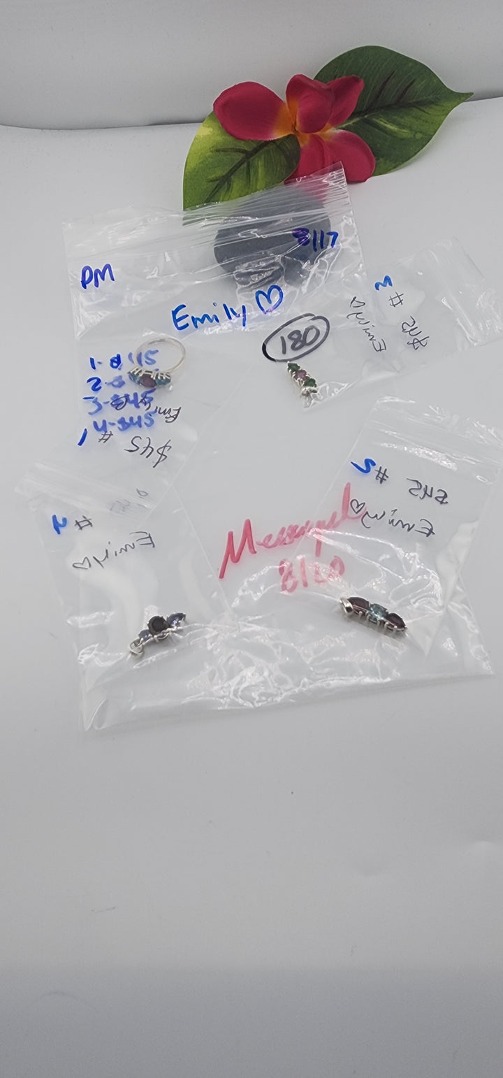 PM SHOW 48HR - RESERVED FOR: Emily❤️- 8/17/2025 FL tiktok Live Show -4  Sterling Silver Items