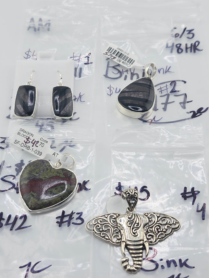 RESERVED FOR: Still Bink - 6/3/2025 tiktok A.M Live Show - 4 Sterling Silver Items