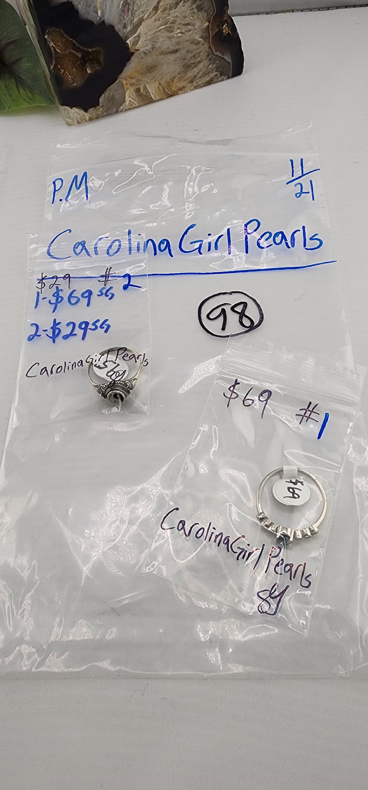 PM SHOW 48HR - RESERVED FOR: CarolinaGirlPearls - 11/21/2025 tiktok Live Show - 2 Sterling Silver Items