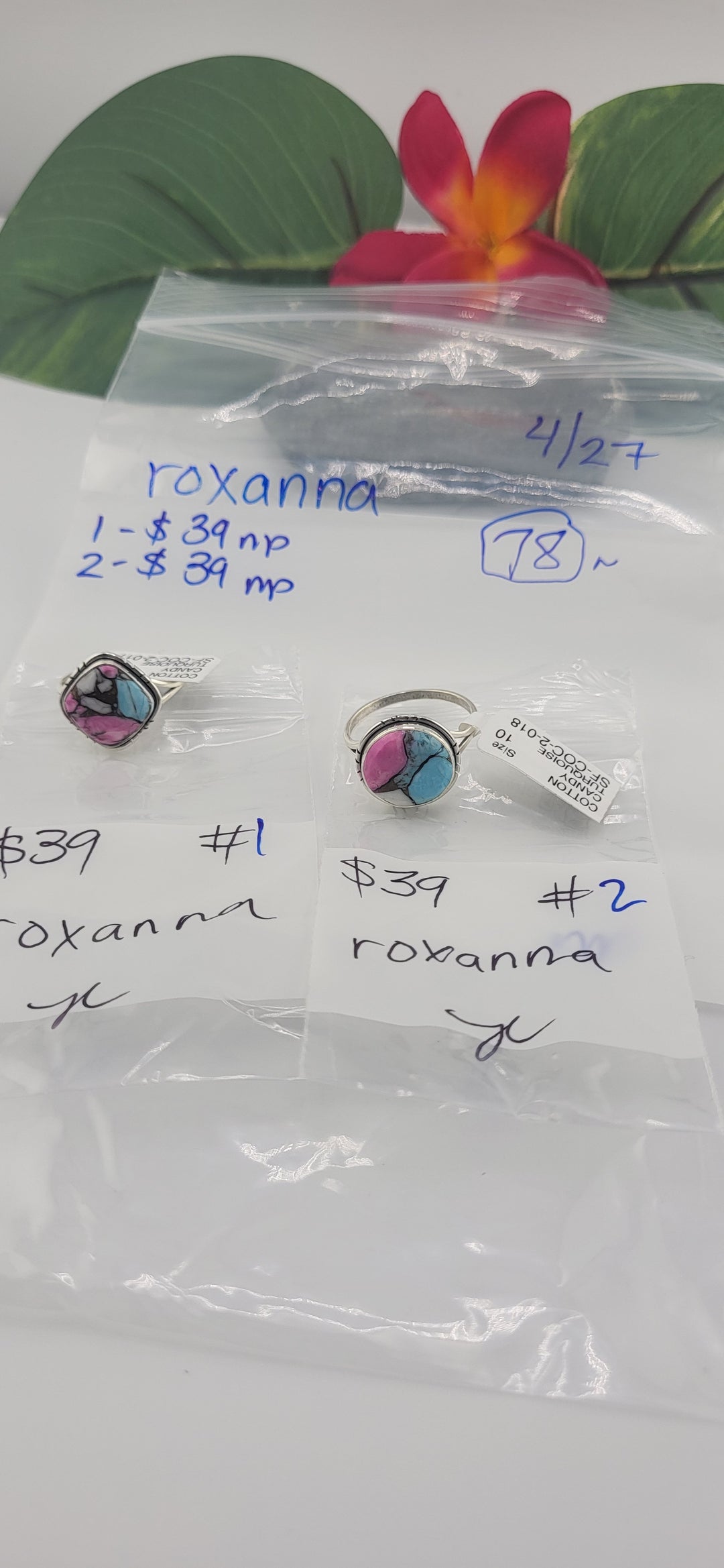 RESERVED FOR: Roxanna - 4/27/2025 tiktok Live Show - 2 Sterling Silver Items