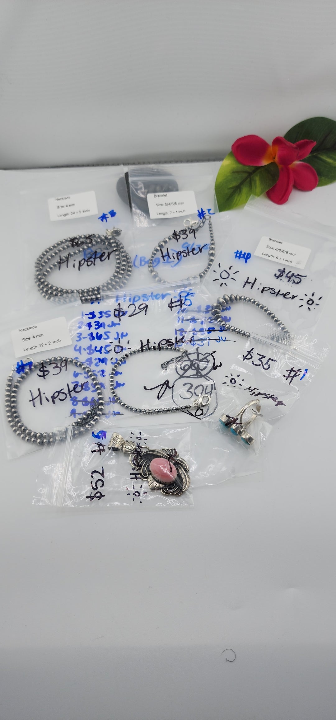 PM SHOW 48HR - RESERVED FOR: 🔆Hipster🔆 (Bag 1)  - 9/28/2025 FL tiktok Live Show - 7 Sterling Silver Items