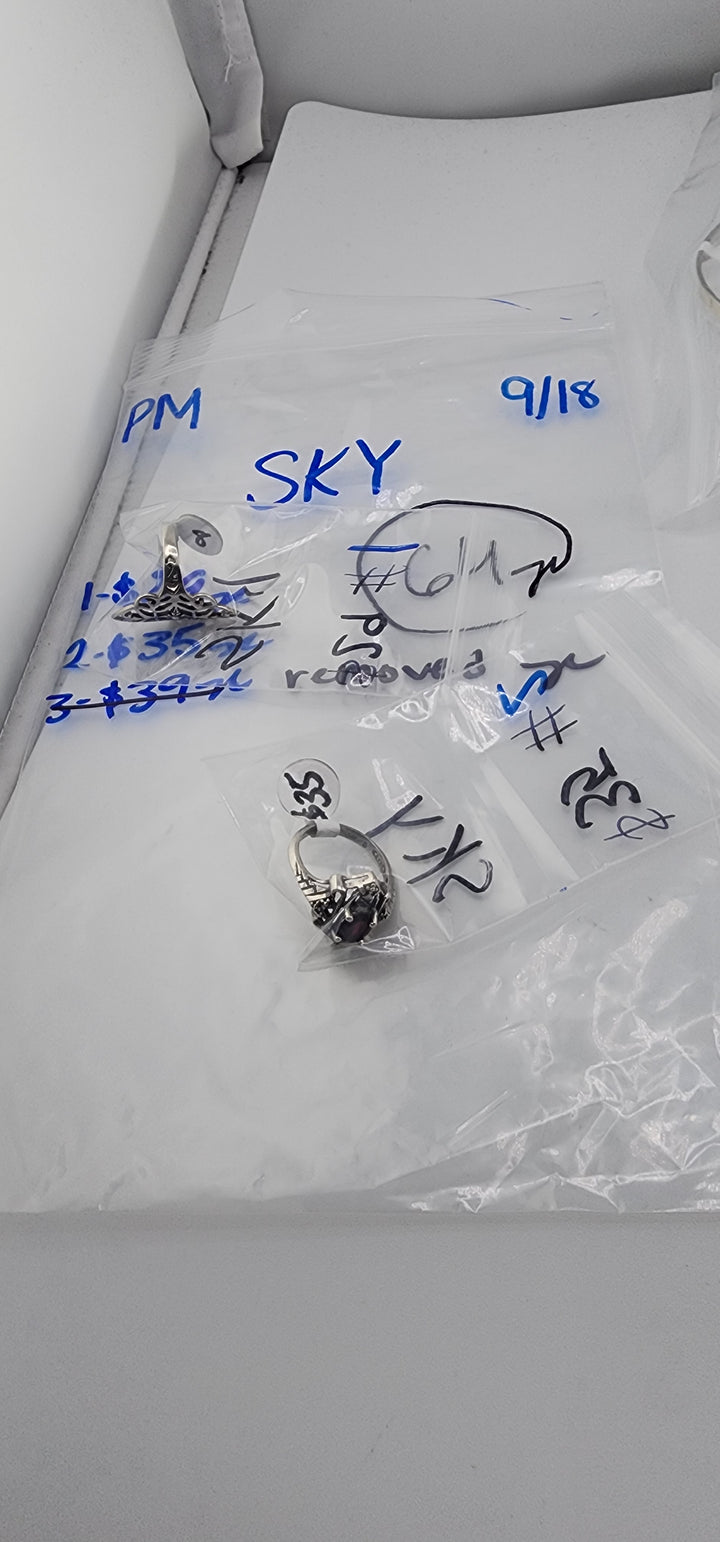 PM SHOW 48HR - RESERVED FOR: SKY - 9/18/2025 FL tiktok Live Show - 2 Sterling Silver Items