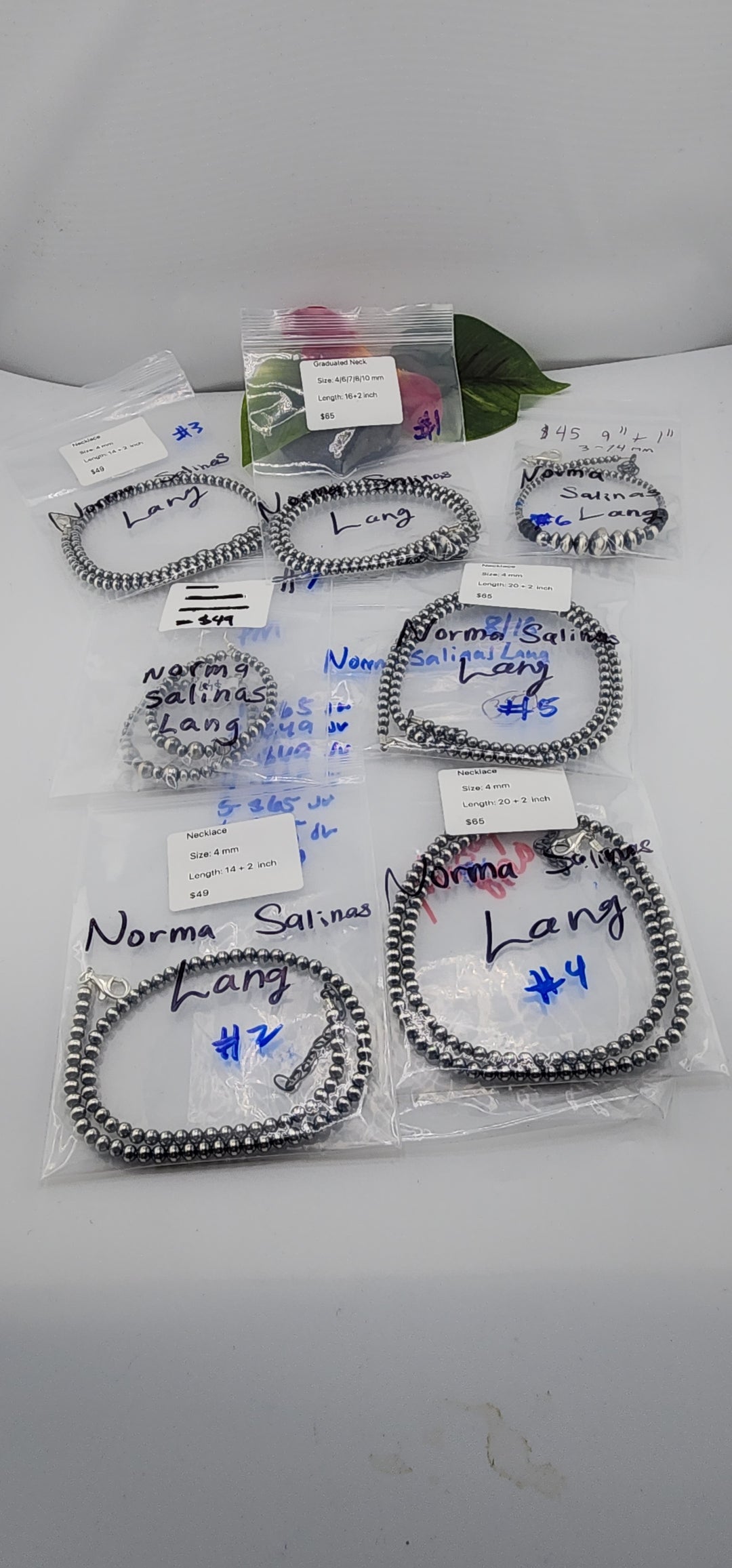 PM SHOW 48HR - RESERVED FOR:  Norma Salinas Lang- 8/15/2025 FL tiktok Live Show -7  Sterling Silver Items